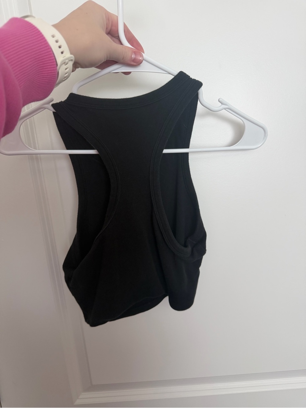 ALO Yoga Black Ribbed Cropped Tank - Picture 2 of 2